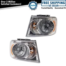 Headlight Assembly Set Fits 2007-2009 Dodge Durango CH2518121 CH2519121