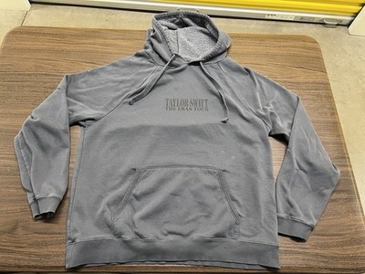 Taylor Swift The Eras International Tour Washed Blue/Grey Hoodie Size XL