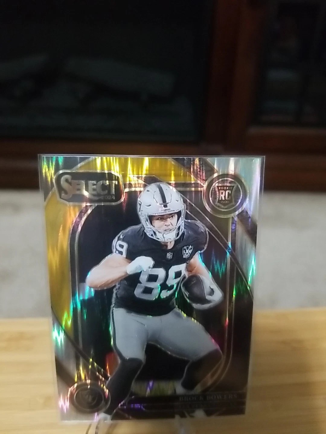 2024 Select Brock Bowers Gold And Black Shock RC Club Level #222