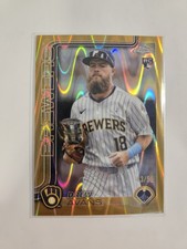 2025 Topps Chrome Update Gold Wave SP Drew Avans Rookie RC /50 #USC47 🔥 Brewers