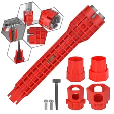 14-in-1 Multi-functional Wrench for Toilet, Sink, Bathroom, Kitchen Plumbing ...