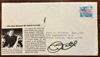 Chuck Noll Signed Envelope Pittsburgh Steelers HOF 4x Super Bowl Coach!