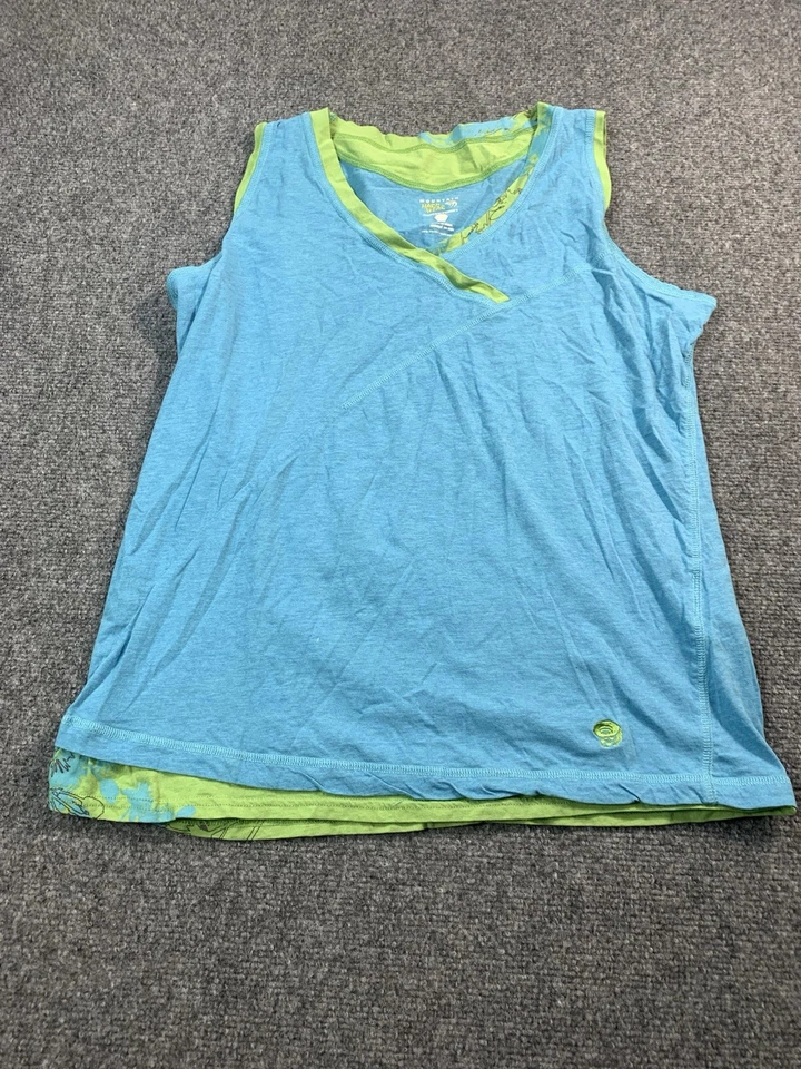 Camisa Mountain Hardwear Para Mujer XL Azul Camiseta sin Mangas Senderismo Aire Libre Foto 2 de 4