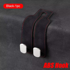 Quality Car Headrest Hook Premium Suede Rear Seat Hanging Dual Hook 20KG Large