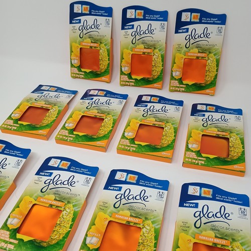 GLADE Decor Scents NIP Refills HAWAIIAN BREEZE Scent HTF Discontinued LOT OF 11 - Picture 2 of 9