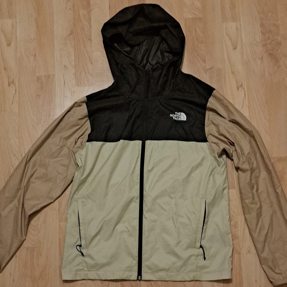 The North Face Veste coupe-vent à capuche homme S noir/beige zippée NF0A82R9 - Photo 1/4
