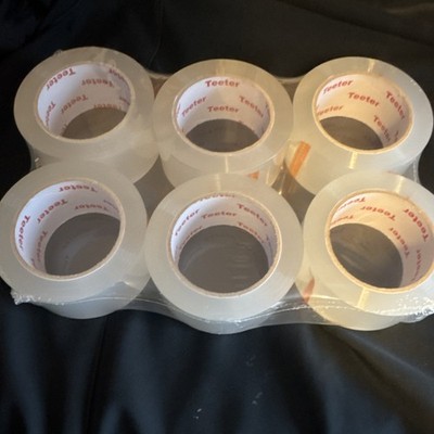 Teeter Clear Carton Sealing Packaging Tape 60 Rolls Durable Packing Adhesive