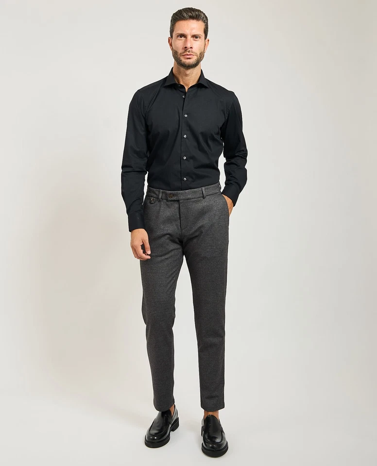 Pantaloni uomo Bugatti in morbida flanella - Immagine 2 di 4