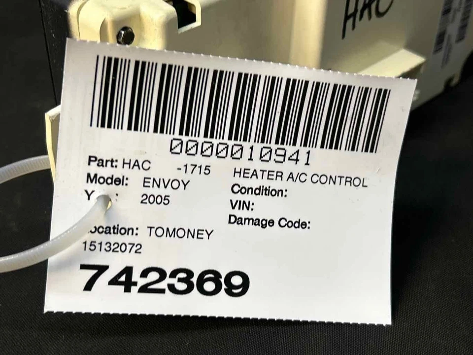 Fits 2003-2009 GMC Envoy Heater A/c Control OEM:15132072 Foto 4 de 4