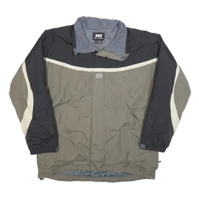 HELY HANSEN Veste Outdoor Noir Kaki XL Polyester Mélangé Colourblock - Photo 1/4