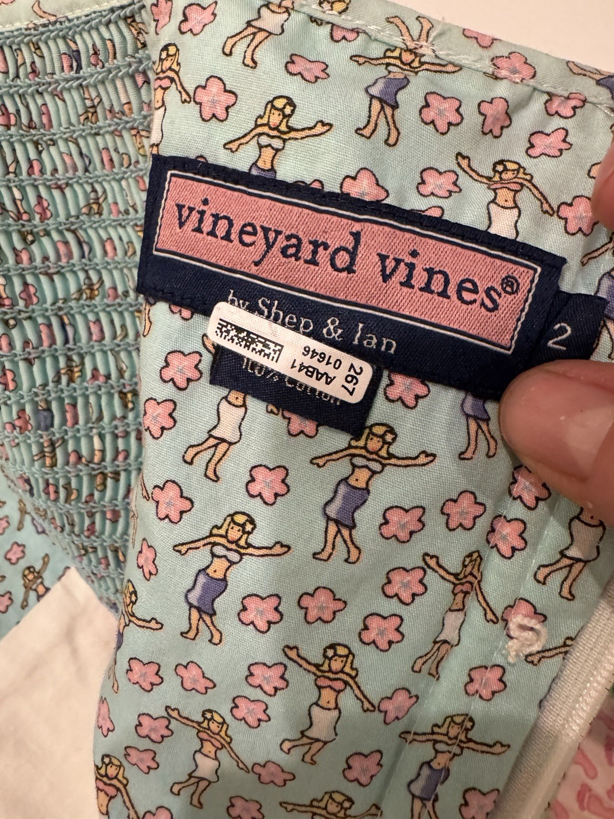 Vineyard Vines Seaside Patchwork Strapless Dress … - image 8