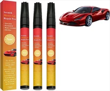 3Pc Magic Car Scratch Removal Pen & Weatherproof Touch up Paint Pen Car Scratch 