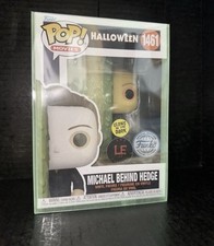 Custom glow In The Dark Michael Behind Hedge 1461Halloween Horror Funko Pop