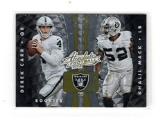 2014 Absolute Quads Rookies Blaster Exclusive Keith McGill / Derek Carr NR-MT