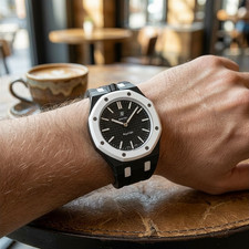Correa de reloj de goma premium para reloj AP Royal Oak x Swatch Mod | Envío y devolución gratuitos en Reino Unido