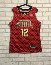 Atlanta Hawks De’Andre Hunter #12 Red Nike Swingman Jersey Size 48 Fits Men’s M