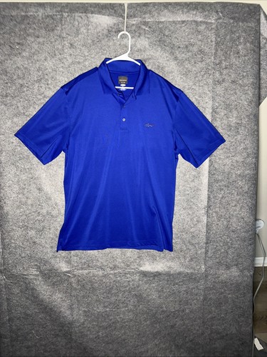 Greg Norman For Tasso Elba Play Dry Golf Polo Royal Blue Größe XL