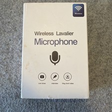 Professional Wireless Lavalier Lapel Microphone for iPhone/iPad/Android Podcast