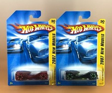 Hot Wheels 2007 New Models CLOAK AND DAGGER Black & Red (lot of 2) 30/36