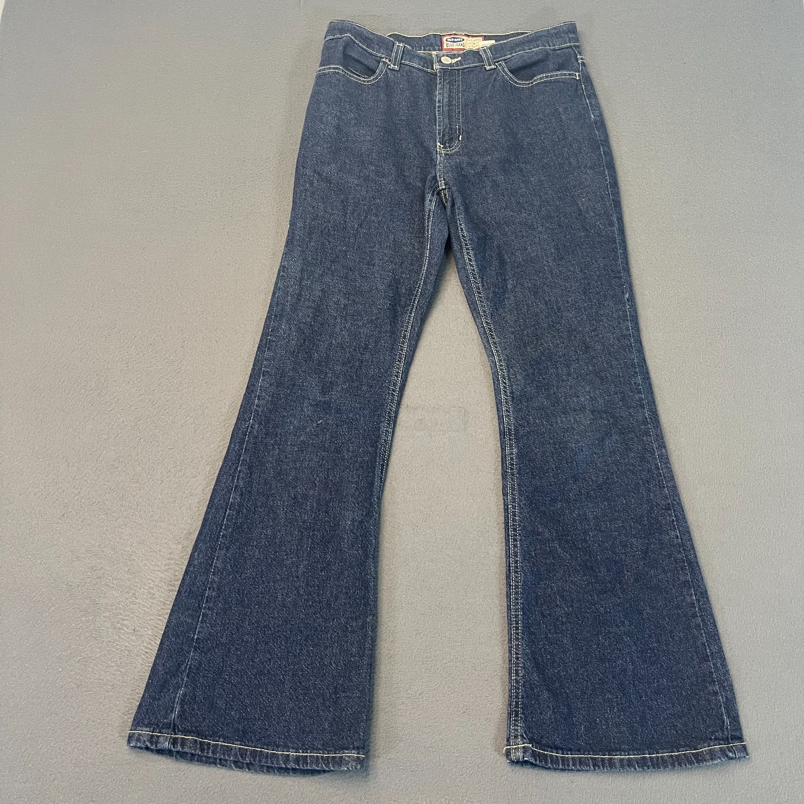 Vintage Old Navy Jeans Womens Size 8 29W 29L Flared Bootcut Dark Blue VTG Y2K