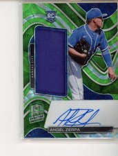 ANGEL ZERPA /25 RC 2022 PANINI CHRONICLES SPECTRA ON CARD AUTO PATCH ROYALS #156