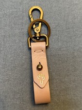 Madewell The Front Door Key Fob In Leather Tan Cactus Keychain