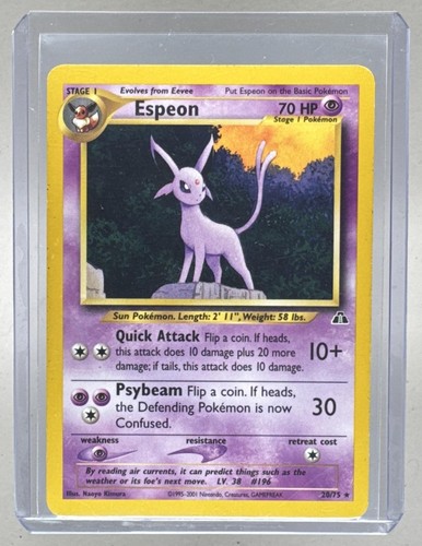 Espeon 2001 Pokemon Neo Discovery #20