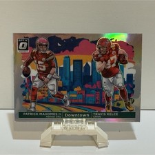 2024 Panini Donruss Optic Downtown Duos Insert #3 Mahomes Kelce Chiefs Football