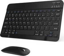 Rechargeable Bluetooth Keyboard and Mouse Combo Universal Ultra Slim Wireless