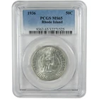 Photo of a 1936-P Rhode Island Commemorative Half Dollar from an eBay listing that sold on Jul 5, 2026