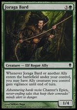 Joraga Bard -Foil Medium Play MTG Zendikar