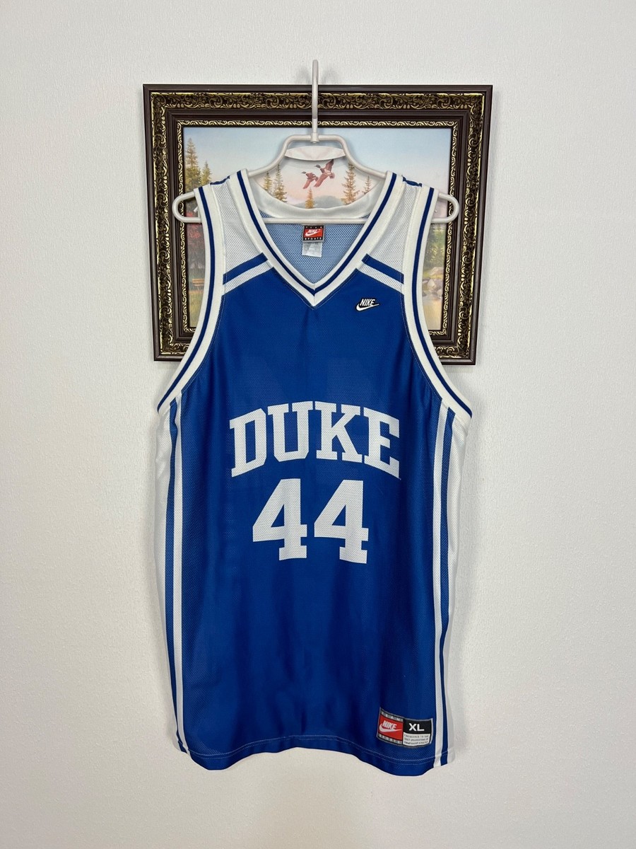 Vintage 90's Nike Duke Blue Devils Basketball Jersey NCAA Blue