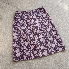 / Boden Purple Cotton Fall Spring Summer Skirt 100 Cotton A-line Skirt US 6R
