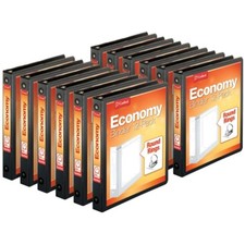 Economy 3-Ring Binders, 1", Round Rings, Holds 225