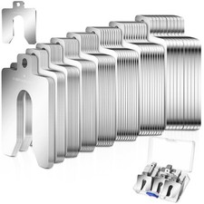 80 Pcs Size A 2 x Stainless Steel Slotted Shims Kit Composite Precision Metal