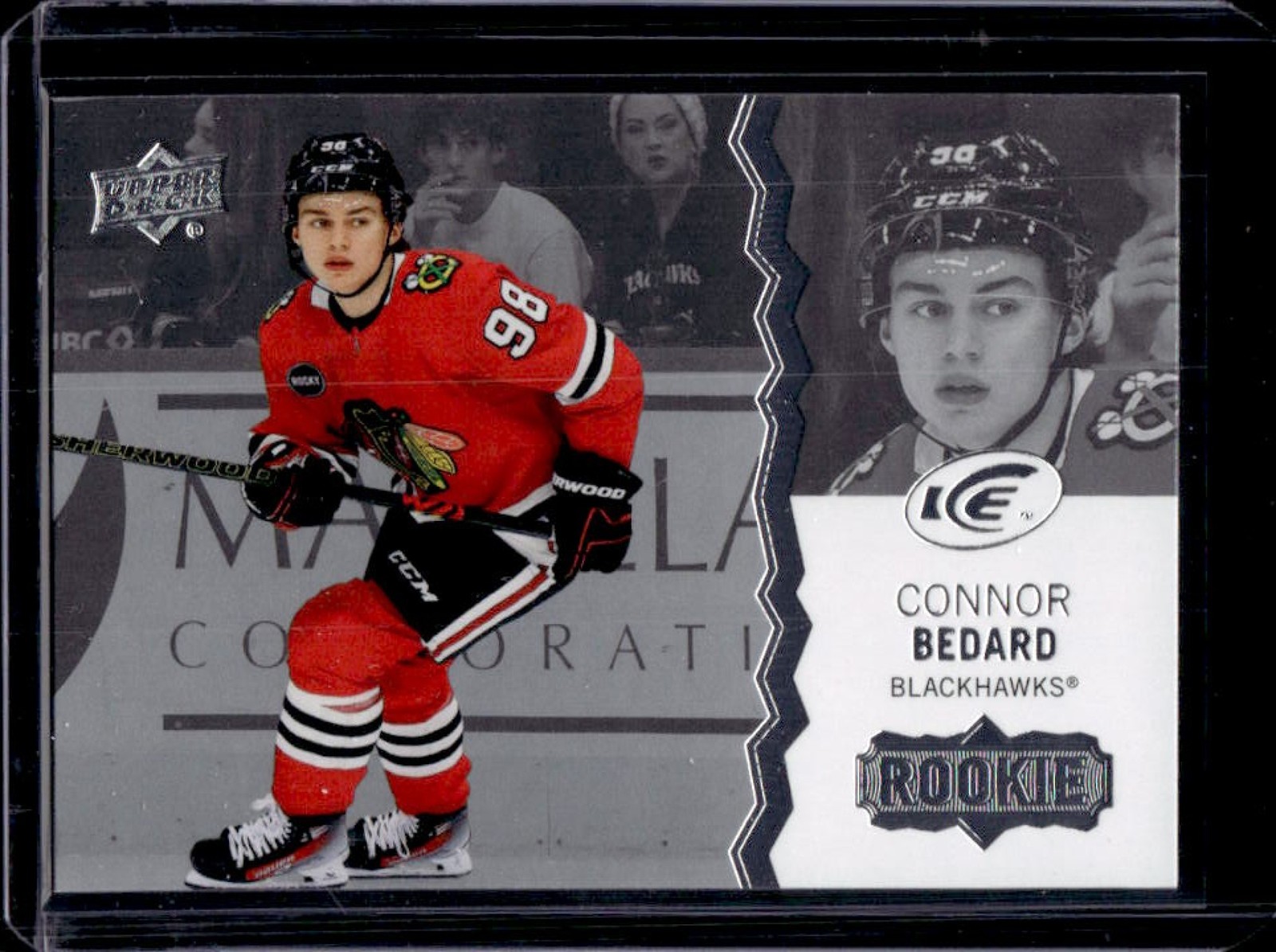2023-24 Upper Deck Ice Connor Bedard Rookie RC #251 Blackhawks