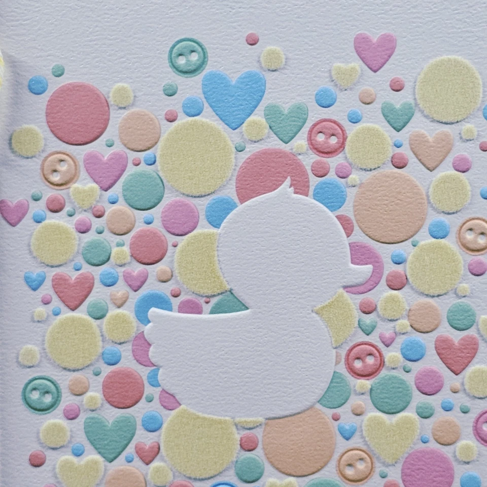 Hallmark Baby Shower Greeting Card 5x7 Bubbles Rubber Duckie Ribbon Splash - Image 3 of 4
