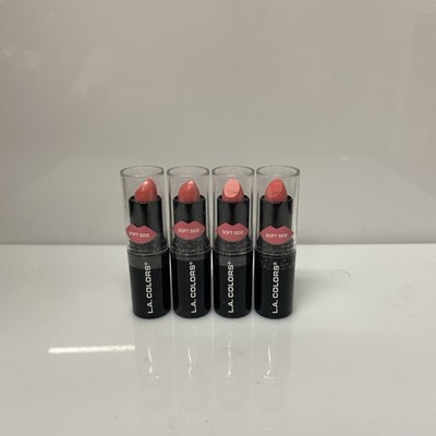 L.A. Colors Pout Chaser Lipstick, #CLIPC8440 Soft Side  - Lot of 4 New & Sealed