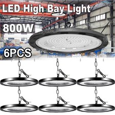 6Stk UFO LED Hallenbeleuchtung Industrielampe Hochregal Hallenstrahler Lampe
