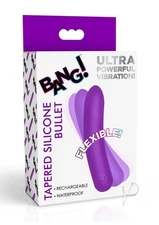Bang Tapered Flexible Silicone Rechargeable Bullet - Purple