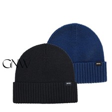 HUGO BOSS MEN'S FOLD OVER BEANIE/ KNITTED BEANIE/ HAT "FATI-O" Was £59