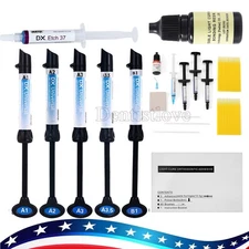 Dental Light Cure Resin Dentin Enamel / Visible Adhesive/ 37% Acid Etching Gel