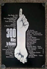 300 Miles to Heaven Film Poster Rare 1989 Polish Maciej Dejczer