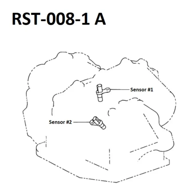 Sensor revolución transmisión automática AISIN genuino RST-008-1 Foto 4 de 4