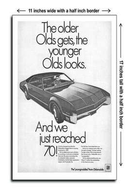 1967 Oldsmobile Toronado the Older Olds Gets the Younger Olds Looks-11x17 Poster