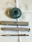 Peter Patterson Hand Blown Paperweight Or  Glass Pen Holder With Cross Pen — photo 4