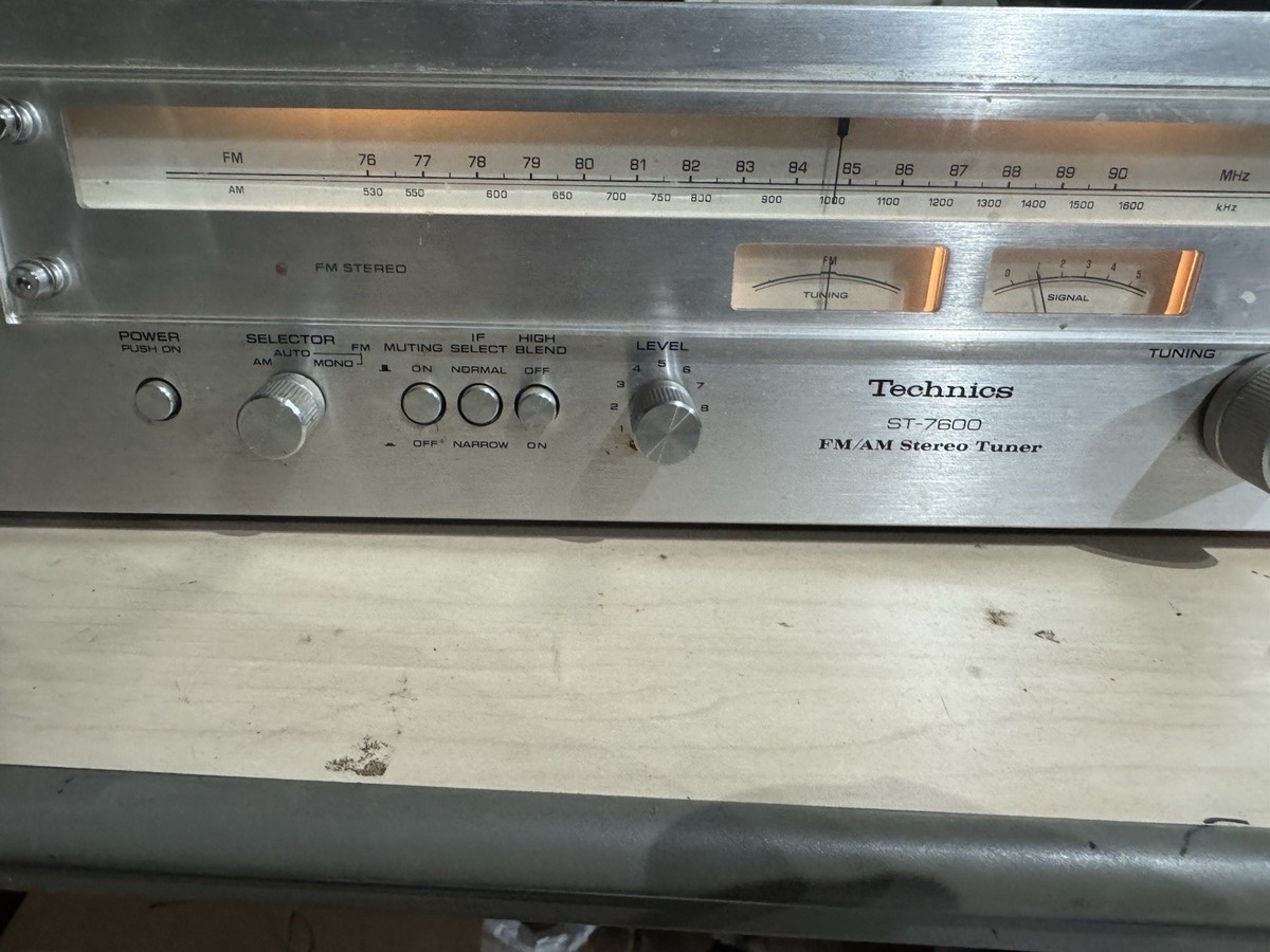 Vintage Technics ST-7600 FM/AM Stereo Tuner Faux Wood Cabinet | eBay