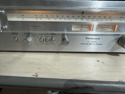 Vintage Technics ST-7600 FM/AM Stereo Tuner Faux Wood Cabinet | eBay