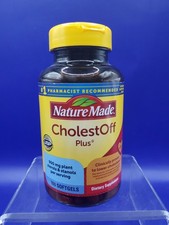 Nature Made CholestOff Plus Lowers Cholesterol 100 Count Softgels Exp 10/26