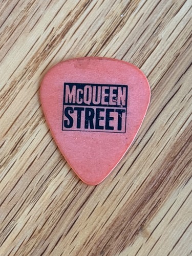 MCQUEEN STREET Tour Guitar pick 1991 ORANGE